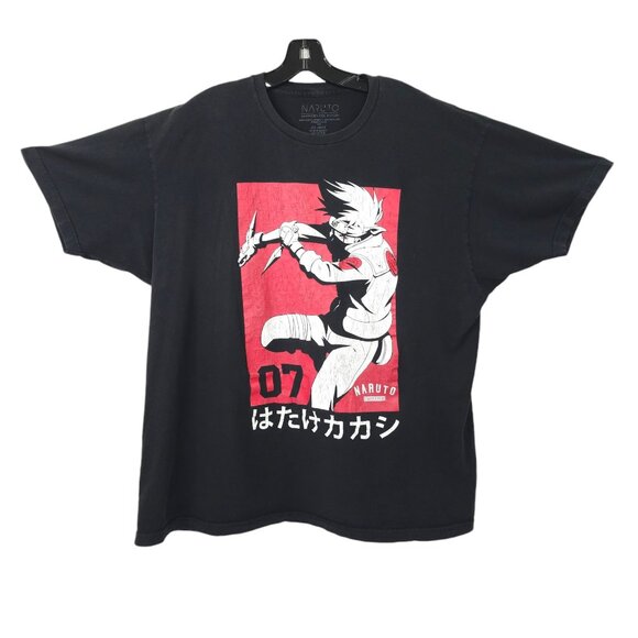 Naruto Shippuden Collection Graphic T Shirt READ Mens 2XL Crew Neck Short Sleeve - Picture 1 of 16